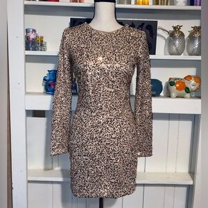 Dress The Population Gold‎ Sequin Dress XS